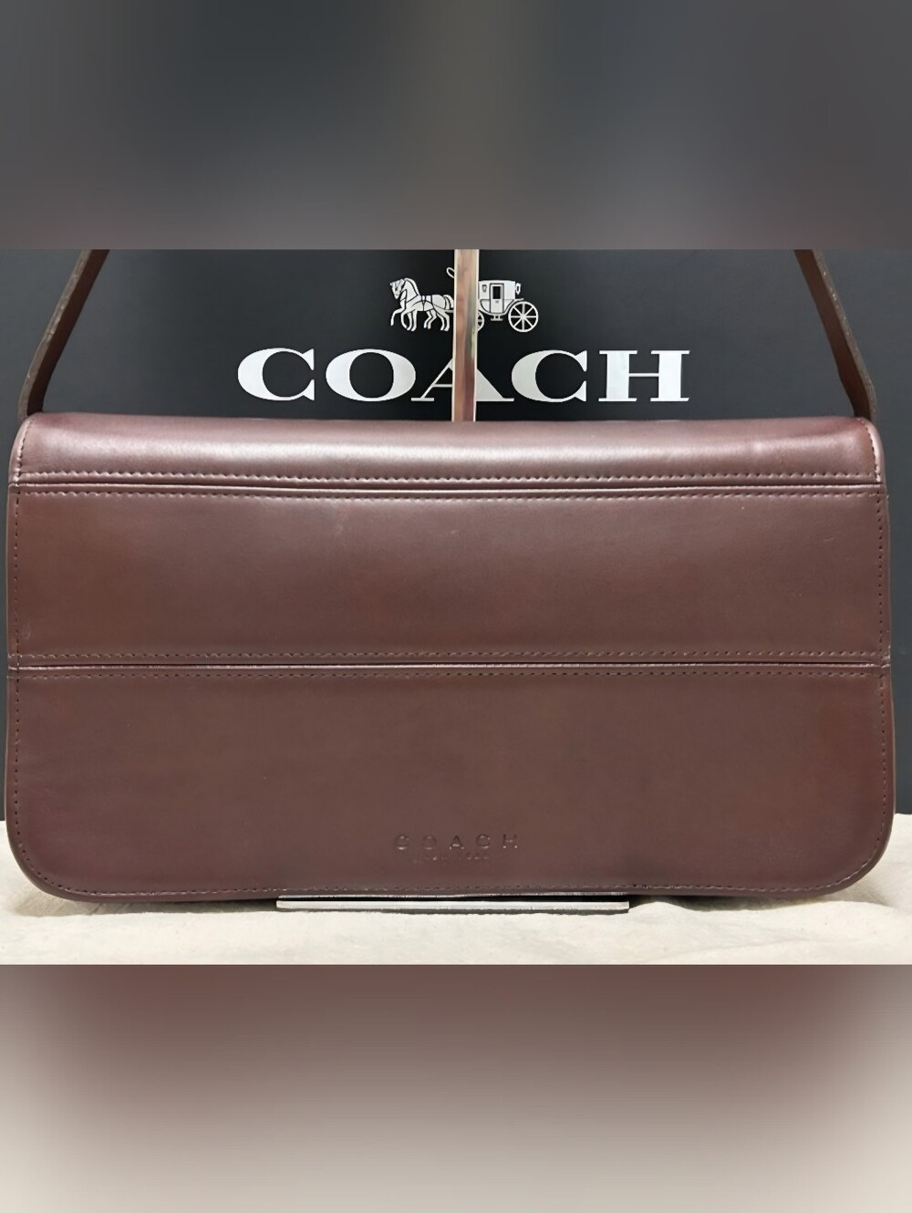Coach 1997 Tribeca Convertible Clutch, Leather, Vintage Y2K, Crossbody - Vintage - Picture 13 of 15